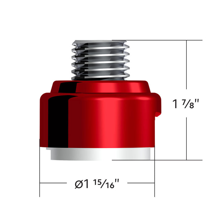 M30 x 3.5 Thread-On Gearshift Adapter W/LED Mount For Eaton - Fuller 13/15/18 Speed - Candy Red