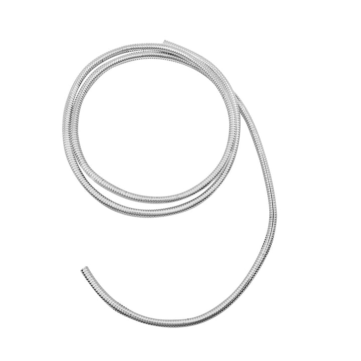 72" Long Chrome Wire Loom - 1/4" Diameter