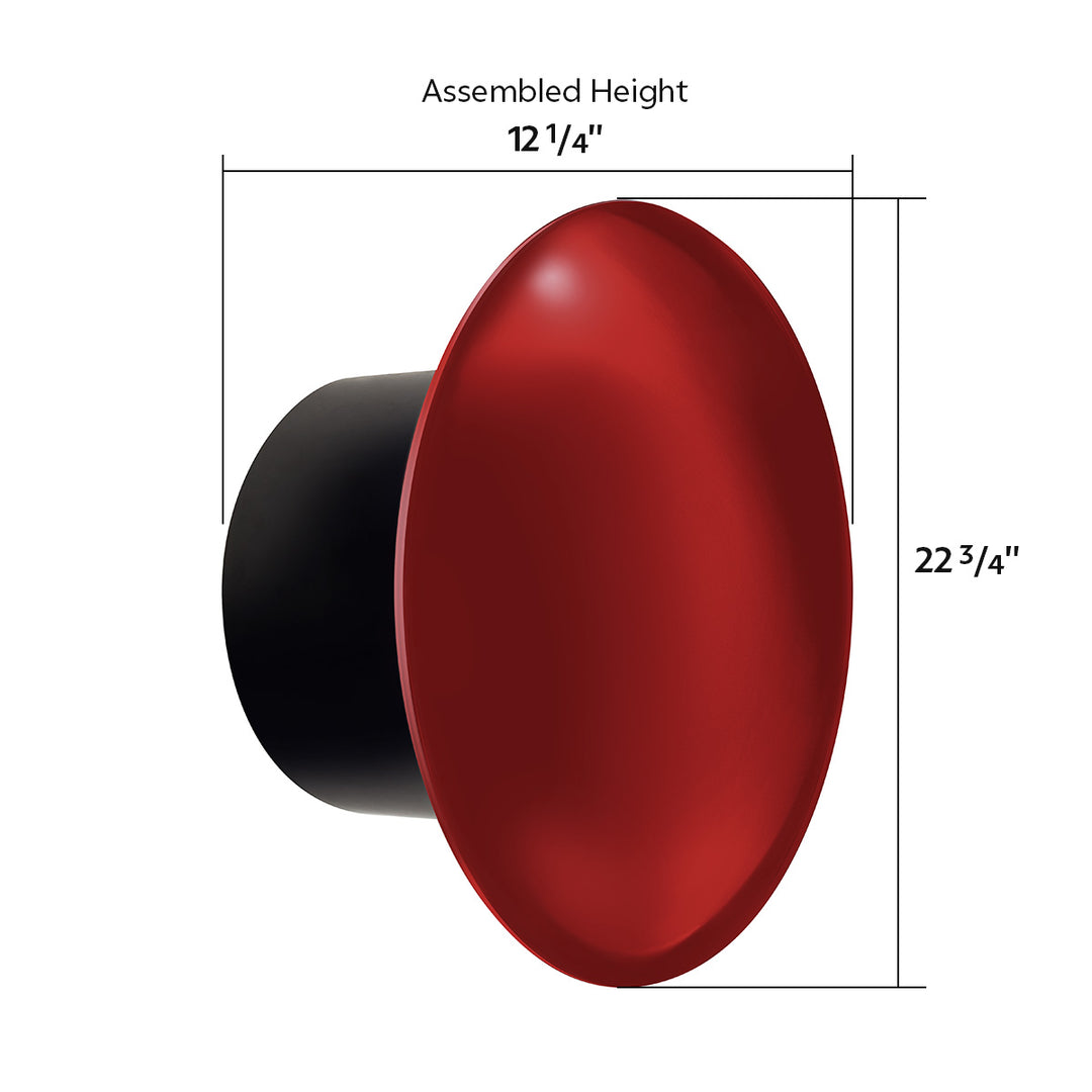 Aero Full - Moon Rear Axle Cover Kit - Candy Red