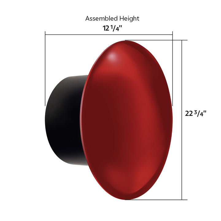 Aero Full - Moon Rear Axle Cover Kit - Candy Red
