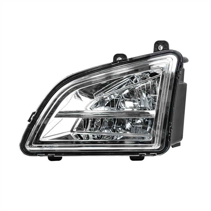 Chrome LED Driving &amp; Fog Light For 2018-2024 Volvo VNL - Driver - Competition Series