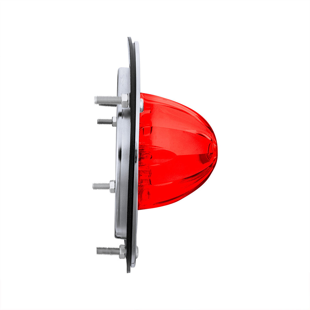 17 LED Dual Function Watermelon Light Sleeper Bunk Kit With 304 Stainless Steel Bezel - Red LED/Red Lens