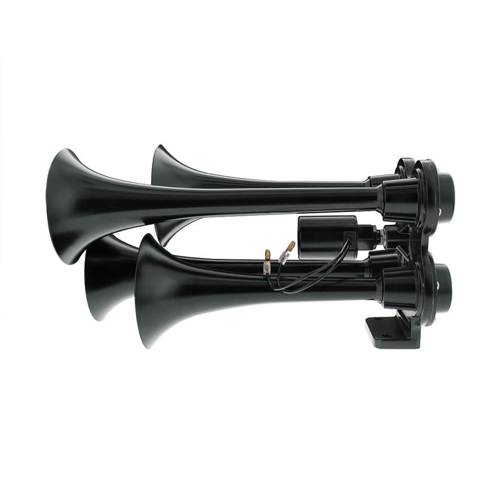 4 Trumpet Mini Train Horn - Black