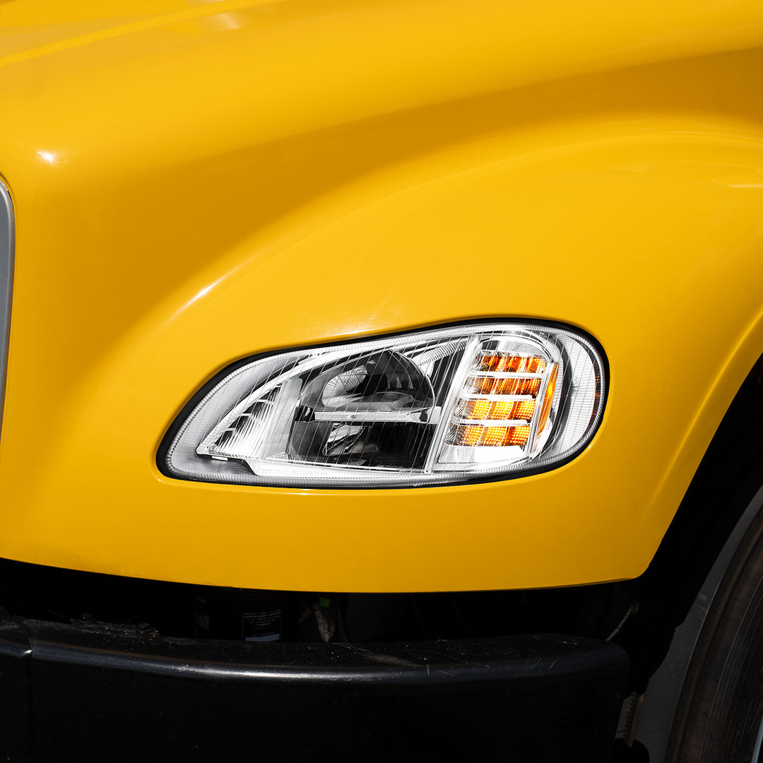 Chrome High Power Full LED Headlight For 2003-2024 Freightliner M2 - Driver