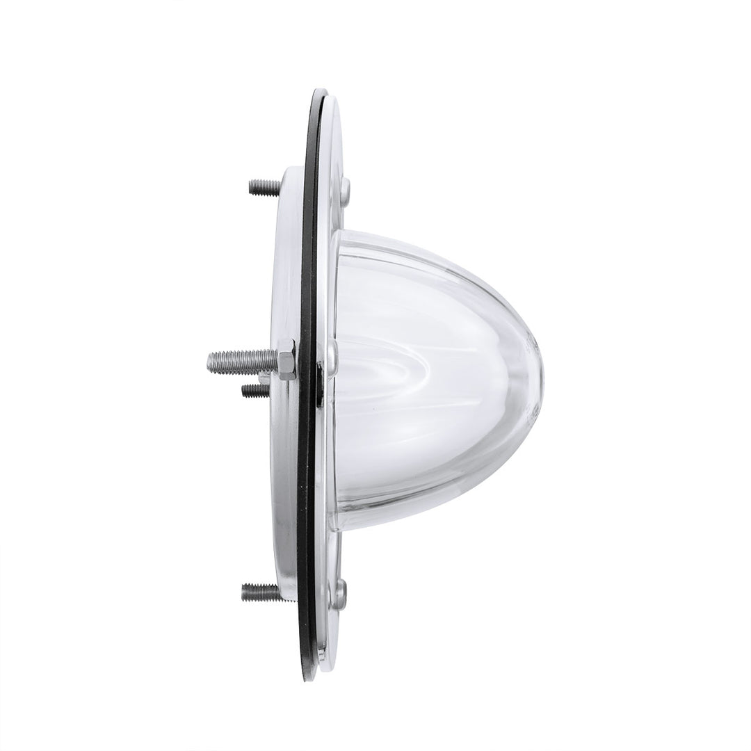 9 LED Dual Function GloLight Watermelon Sleeper Bunk Kit With 304 Stainless Steel Bezel - Red LED/Clear Lens