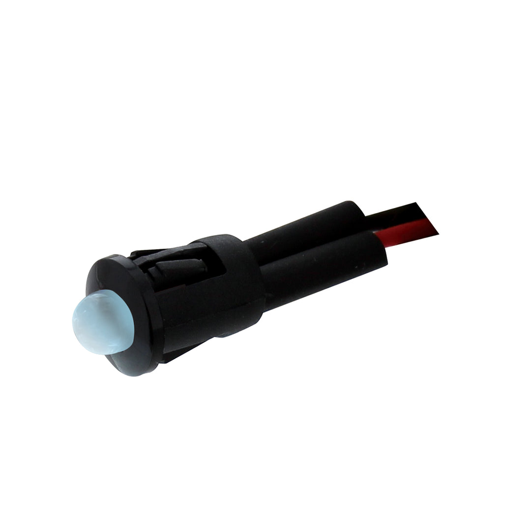 Single LED Snap - In Indicator Light - Blue/Clear (Bulk)