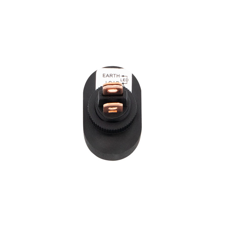 Green LED Oval Rocker 16 Amp 12V On/Off 1/2" Dia. 1 Pc.