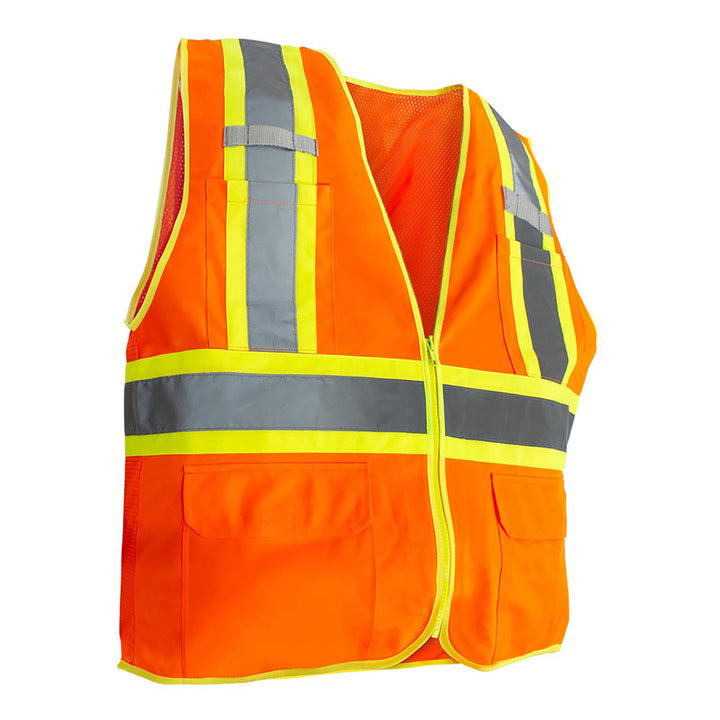 RigGear High Visibility Reflective Orange Safety Vest - XXX Large