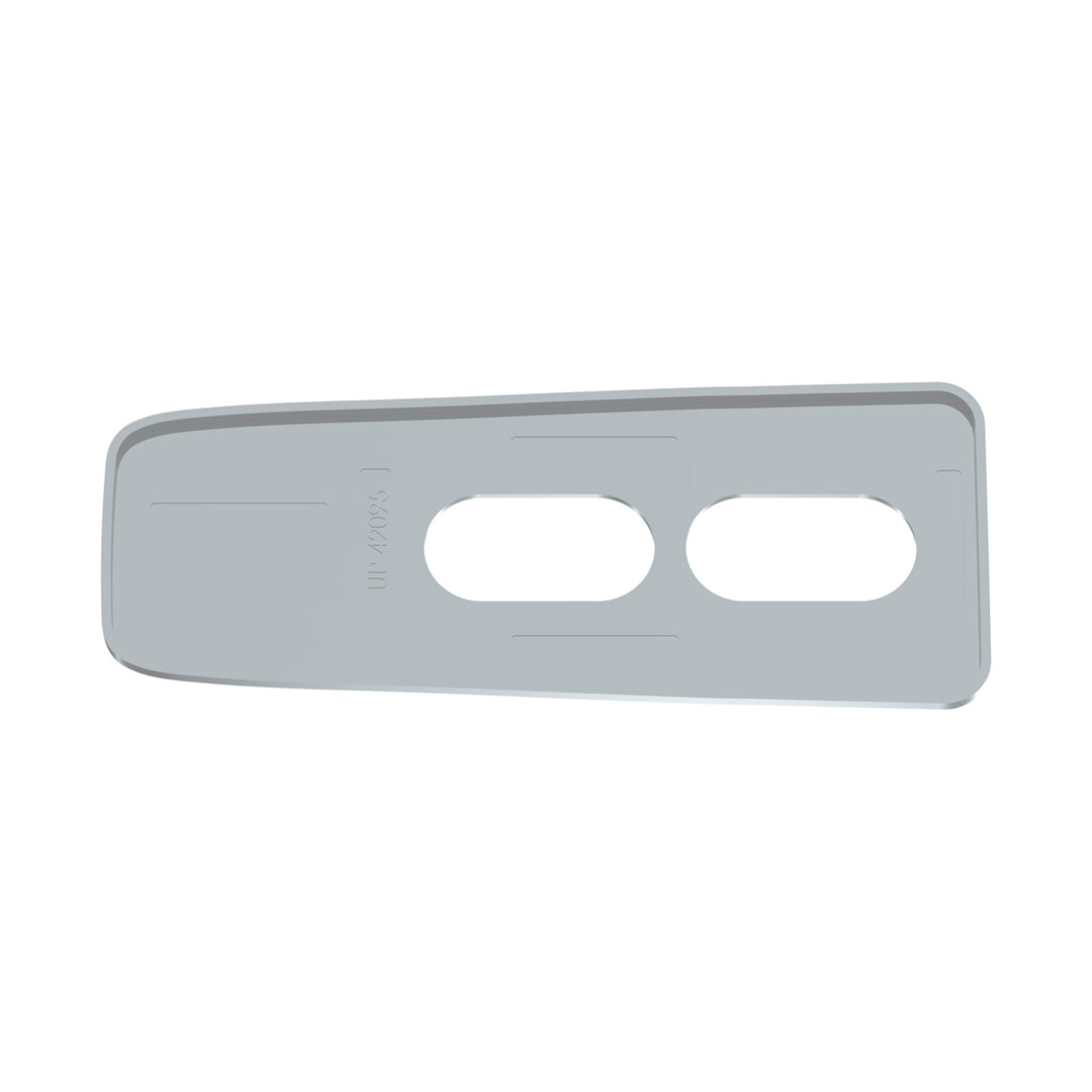Chrome Window Switch Cover For 2008-2017 Freightliner Cascadia - Passenger - 2 Openings