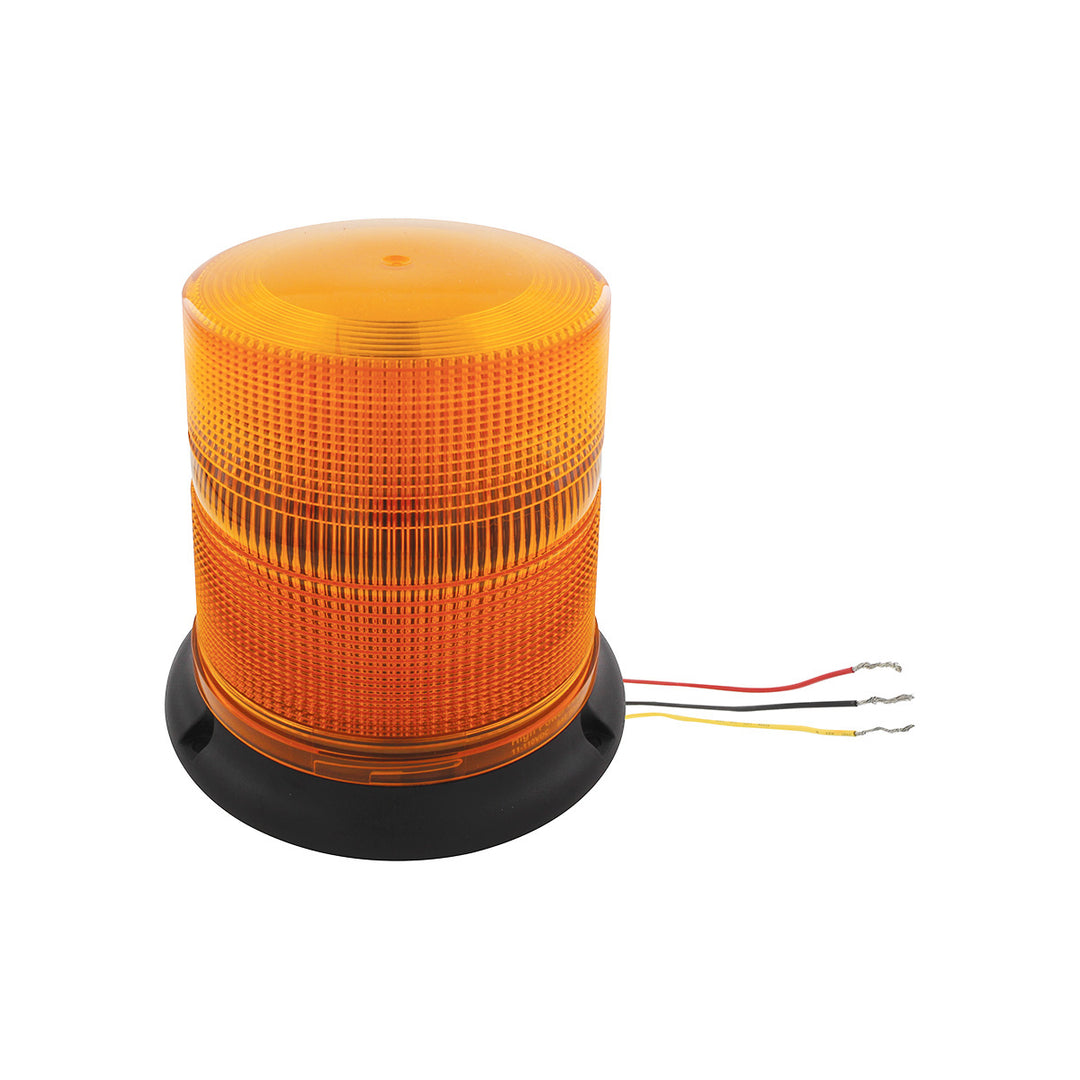 3 High Power LED 6" Round Beacon Light - Permanent Mount