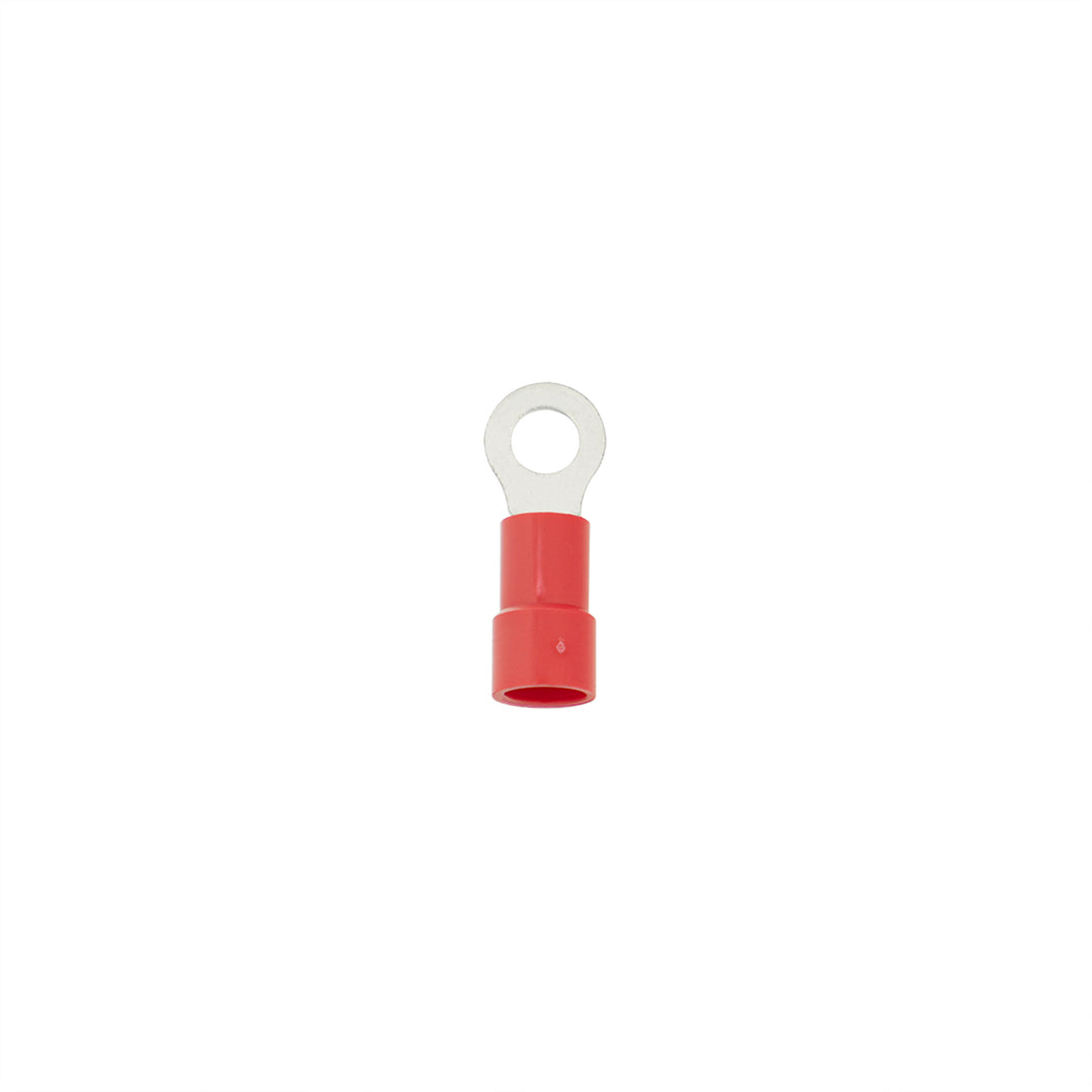 8 AWG 1/4" Stud HD Vinyl Ring Terminal (4-Pack)