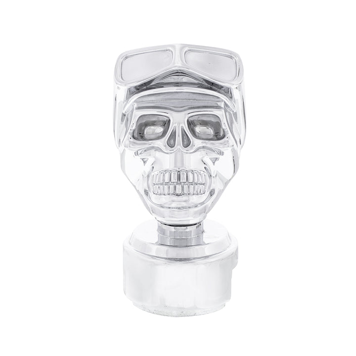 Skull Biker Gearshift Knob With 13/15/18 Speed Adapter - Chrome