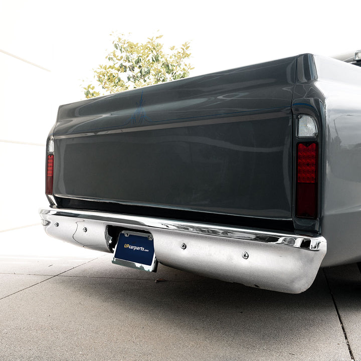 Chrome Bumper For 1967-72 Chevy &amp; GMC Fleetside Truck, Rear