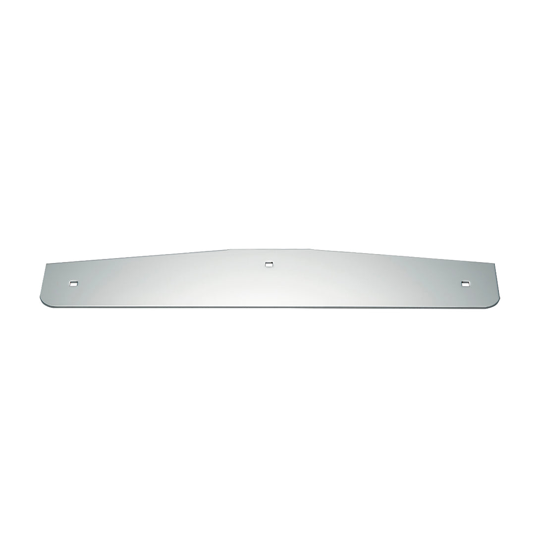 4" x 20" Chrome Standard Bottom Mud Flap Plate - Bolt Thru
