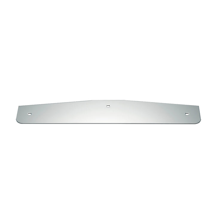4" x 20" Chrome Standard Bottom Mud Flap Plate - Bolt Thru