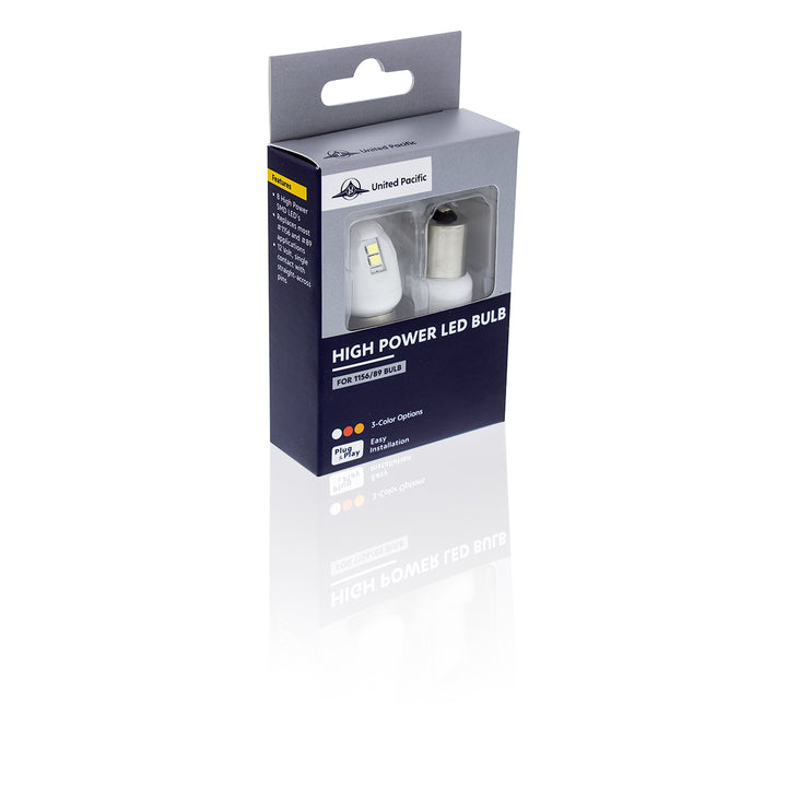 High Power 8 LED 1156 Type Bulb - White (Card of 2)