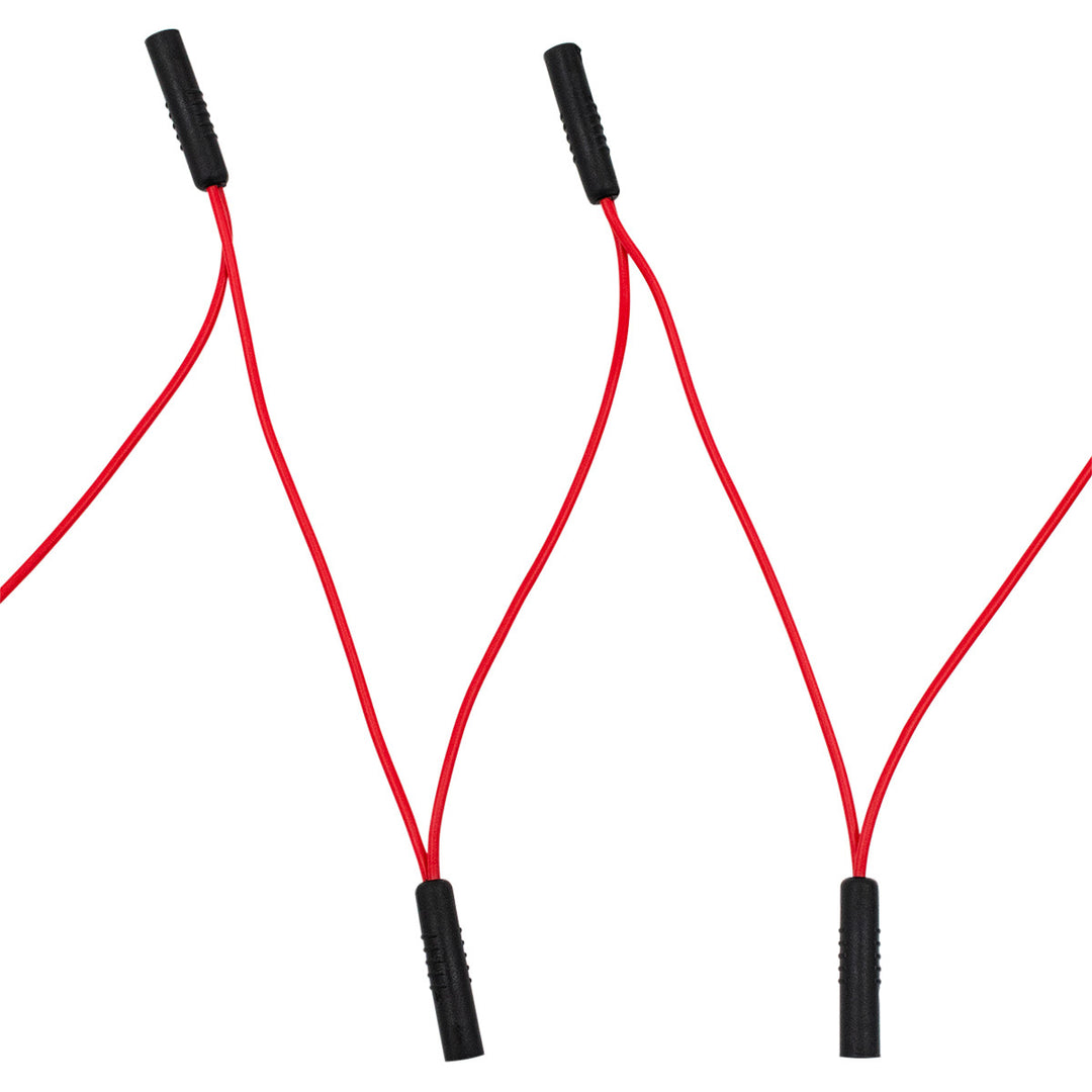 0.180" Bullet Receptacle Red Wire Harness With 50 Plugs - 6" Lead (Bulk)