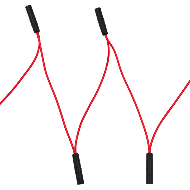 0.180" Bullet Receptacle Red Wire Harness With 50 Plugs - 6" Lead (Bulk)
