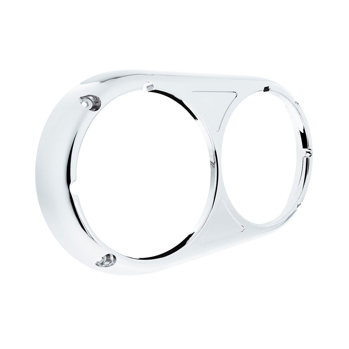 Chrome Plastic Headlight Bezel For 1967-1987 Peterbilt 359 - Original Style