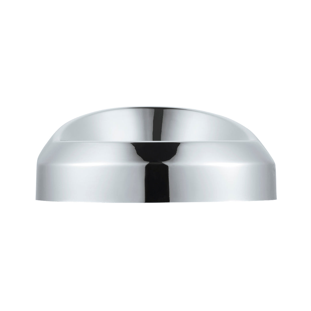 Chrome Plastic Small Gauge Bezel With Visor