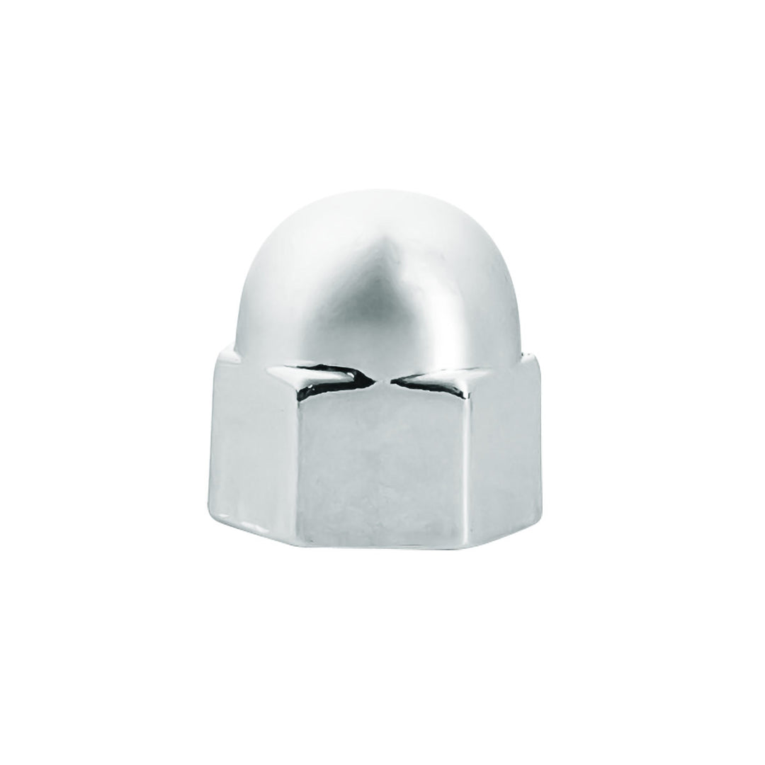 7/16" x 5/8" Chrome Die-Cast Acorn Nut Cover (50 pcs/Bag)