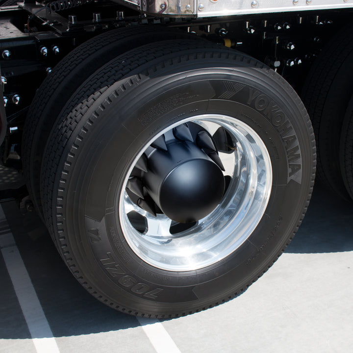 Dome Rear Axle Cover With 33mm Spike Thread-On Nut Covers - Matte Black
