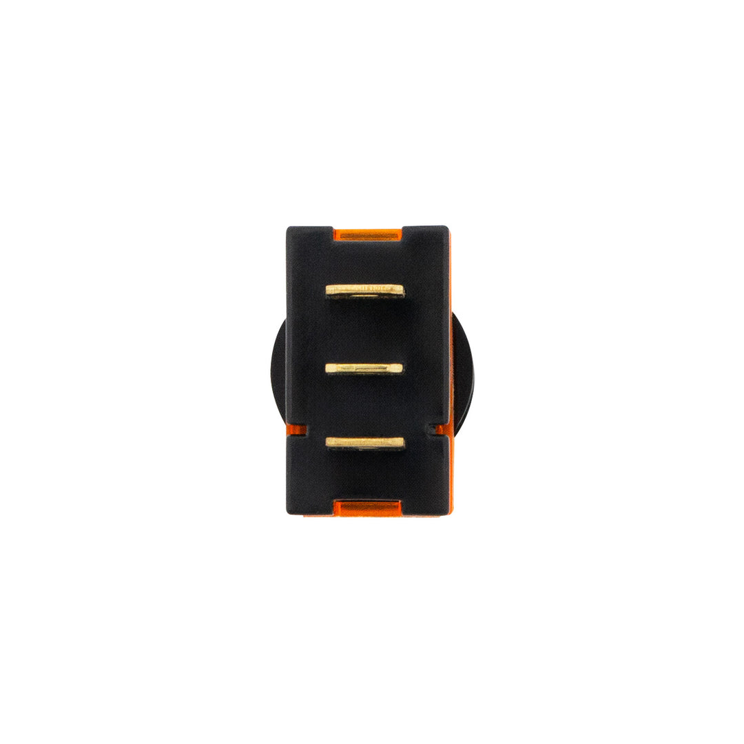 Amber Illum Toggle 20 Amp 12V S.P.S.T. On/Off 1 Pc.