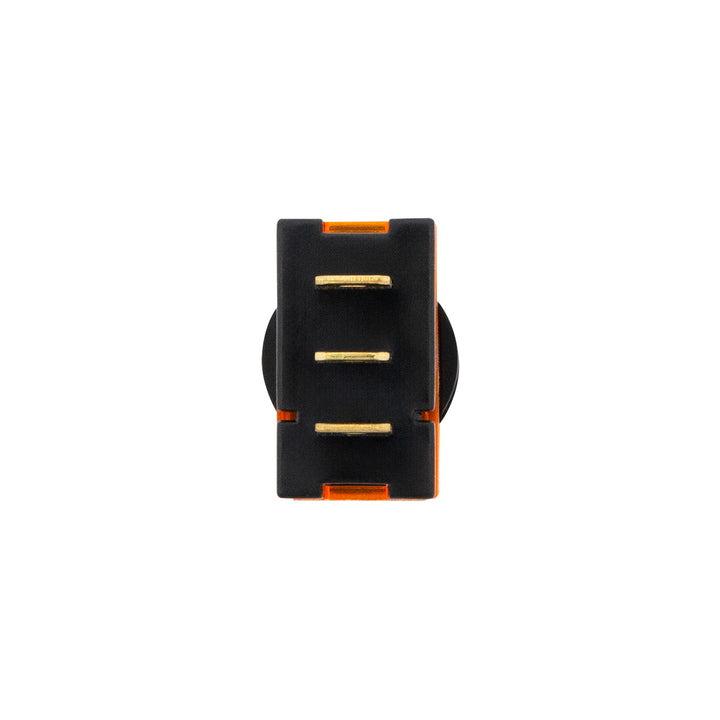 Amber Illum Toggle 20 Amp 12V S.P.S.T. On/Off 1 Pc.