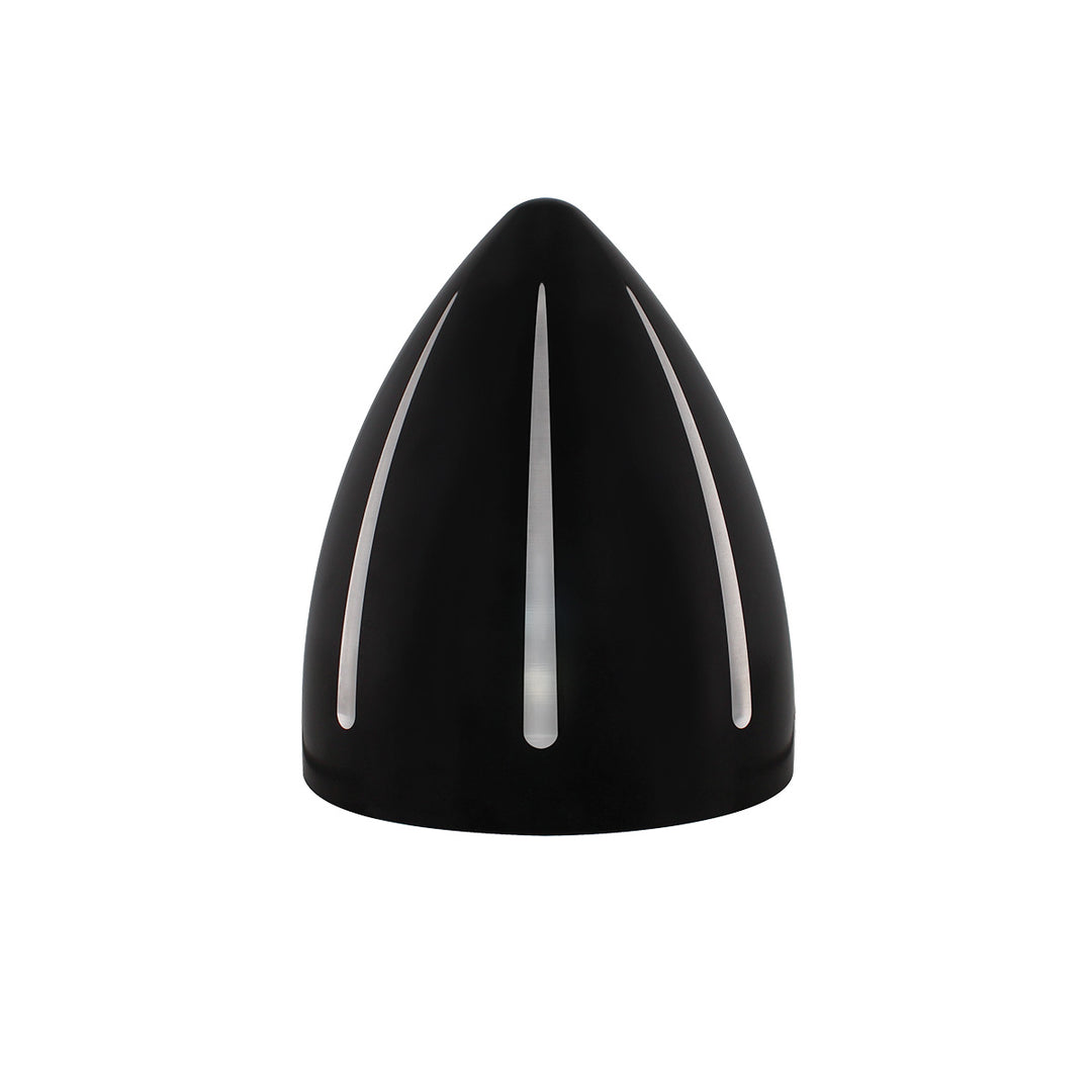 Black "Billet" Style Groove Headlight 5 LED Bulb - Blackout