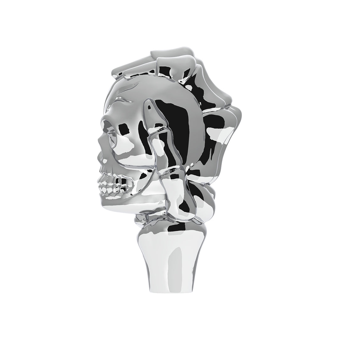 1/2" - 13 Thread-On Skull Shift Knob - Chrome (Bulk)