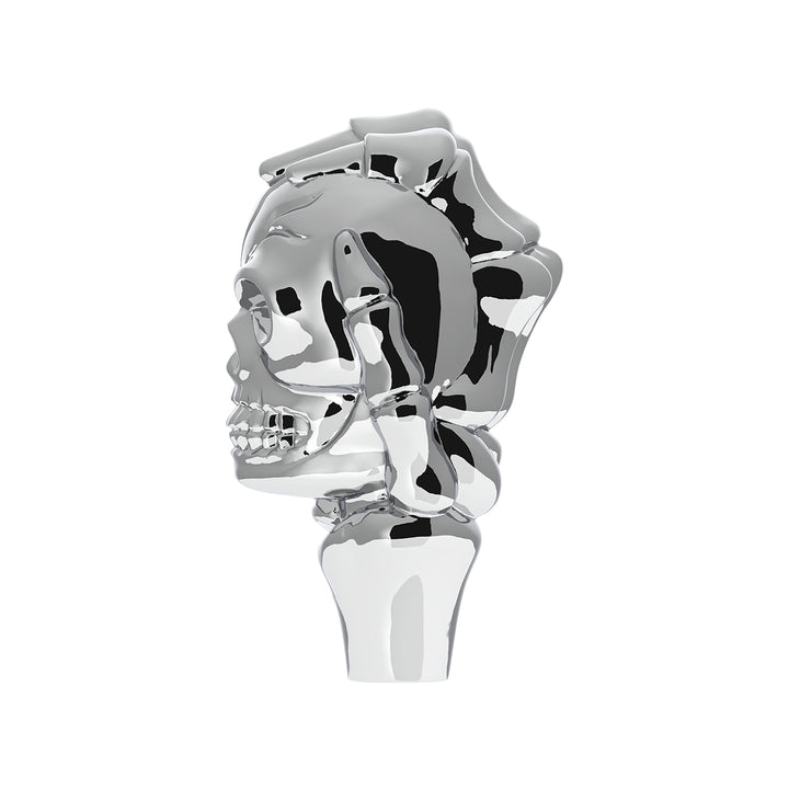 1/2" - 13 Thread-On Skull Shift Knob - Chrome (Bulk)