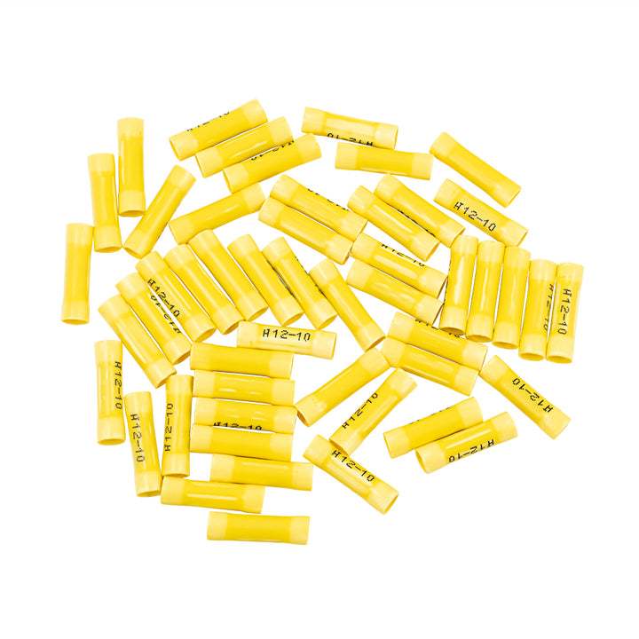 12-10 AWG Vinyl Butt Connector (50-Pack)