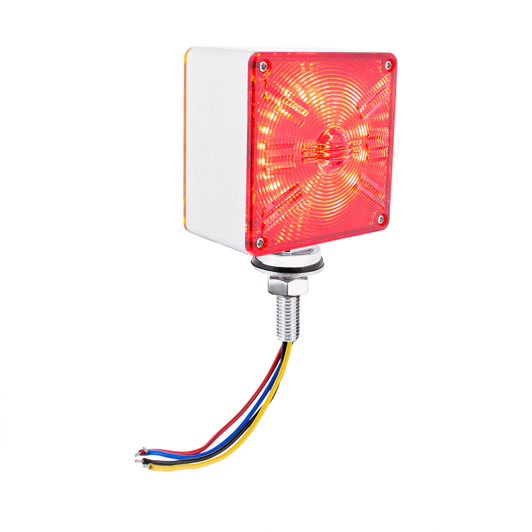 48 LED Competition Series Mini Double Face Light - Amber &amp; Red LED/Amber &amp; Red Lens