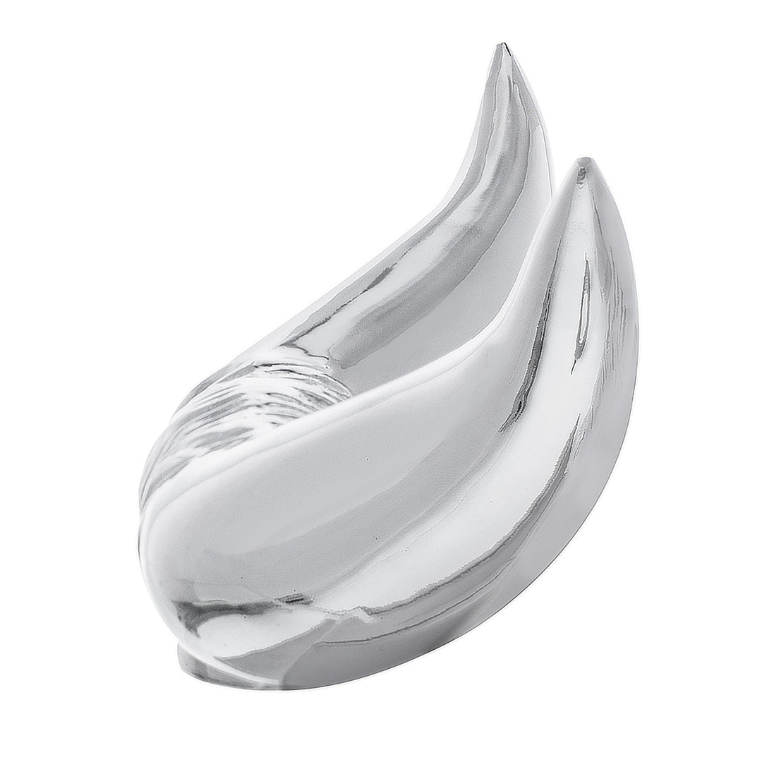 Die-Cast Bull Horn Hood Ornament - Chrome