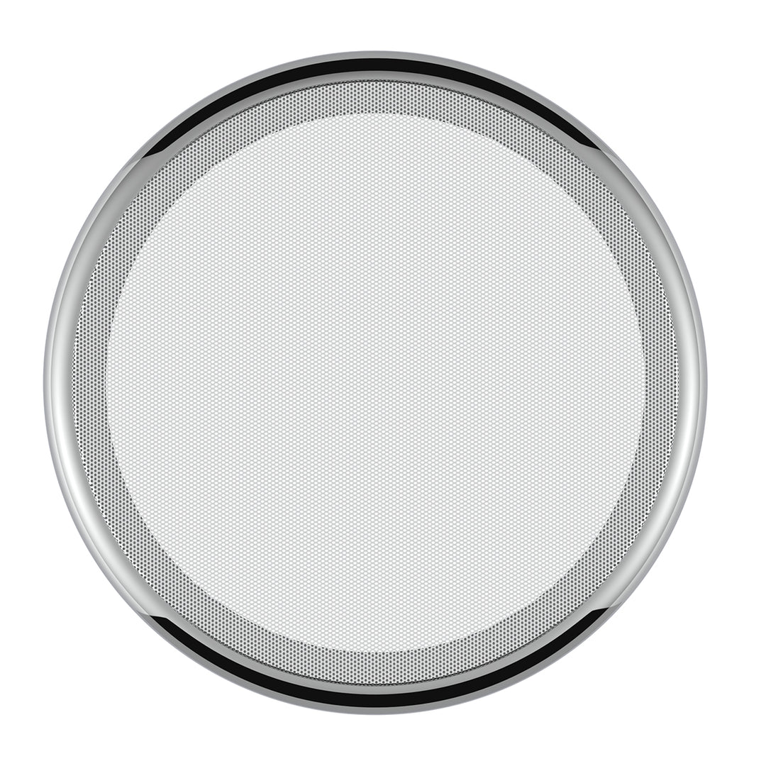 Chrome 7 - ¼" Round Speaker Cover For Peterbilt 389 (2008+), 388 (2008-2014), 379/378/335/330 (1995-2000), Snap-On