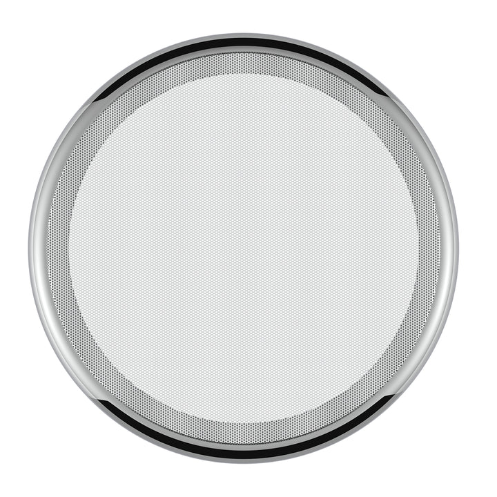 Chrome 7 - ¼" Round Speaker Cover For Peterbilt 389 (2008+), 388 (2008-2014), 379/378/335/330 (1995-2000), Snap-On