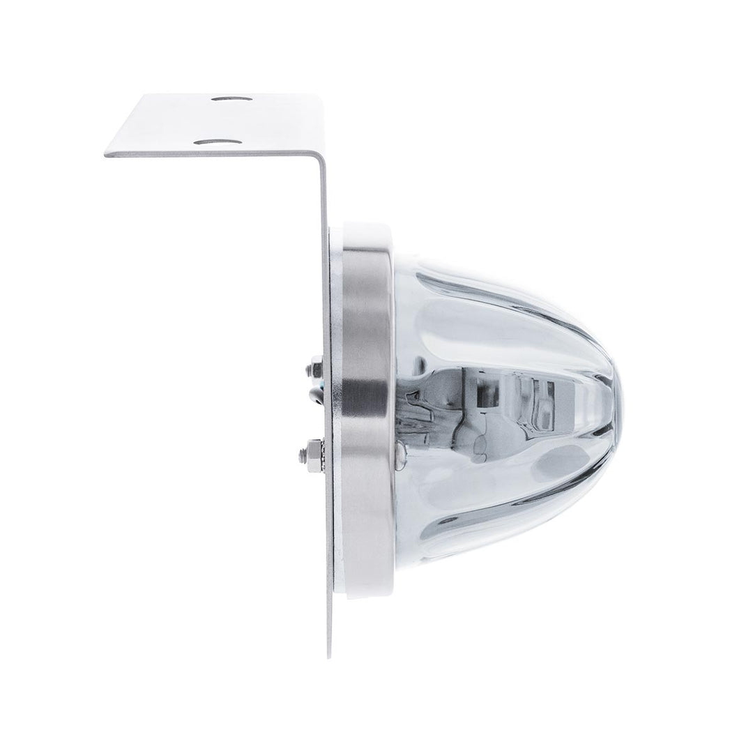 UltraBurst Glass Watermelon Light With Stainless Steel Light Bracket Kit - Amber LED/Clear Lens
