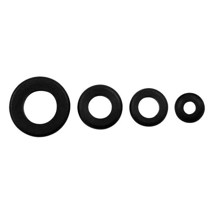 21/32", 7/8",1",1 3/8" Mounting Holes Black Vinyl Grommets (5-Pack)