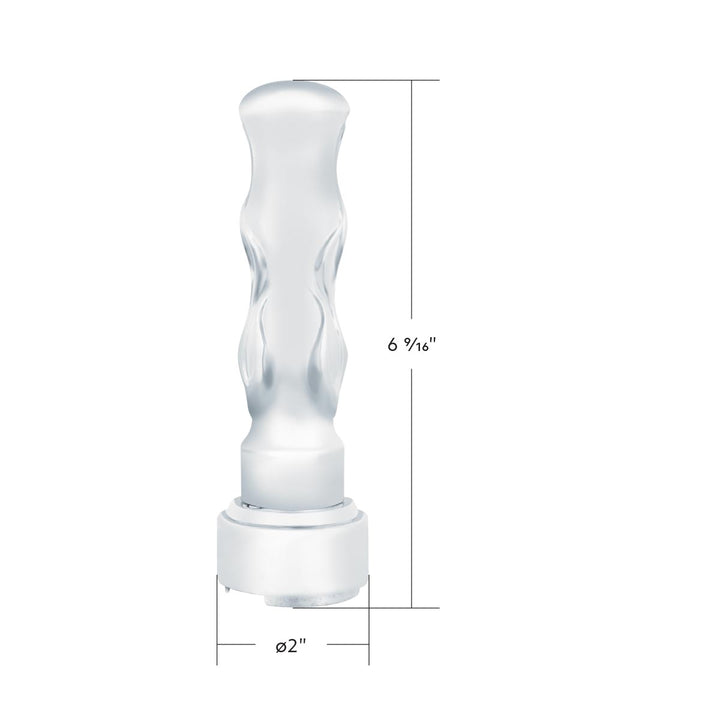 Thread-On Flame Gearshift Knob With Adapter For Eaton Fuller 9/10 Speed - Chrome