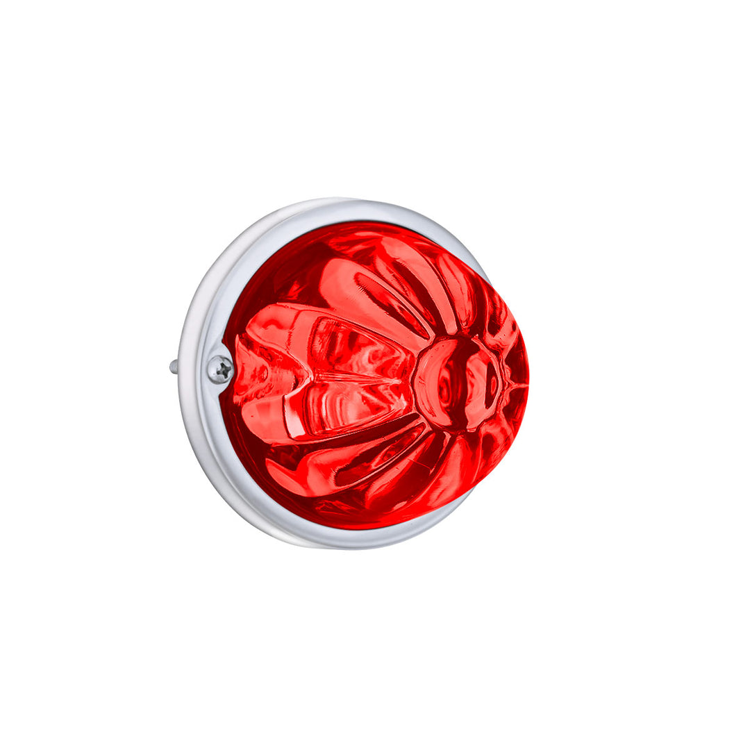 Glass Watermelon Light Kit With 2 LED Light - Red LED/Red Lens