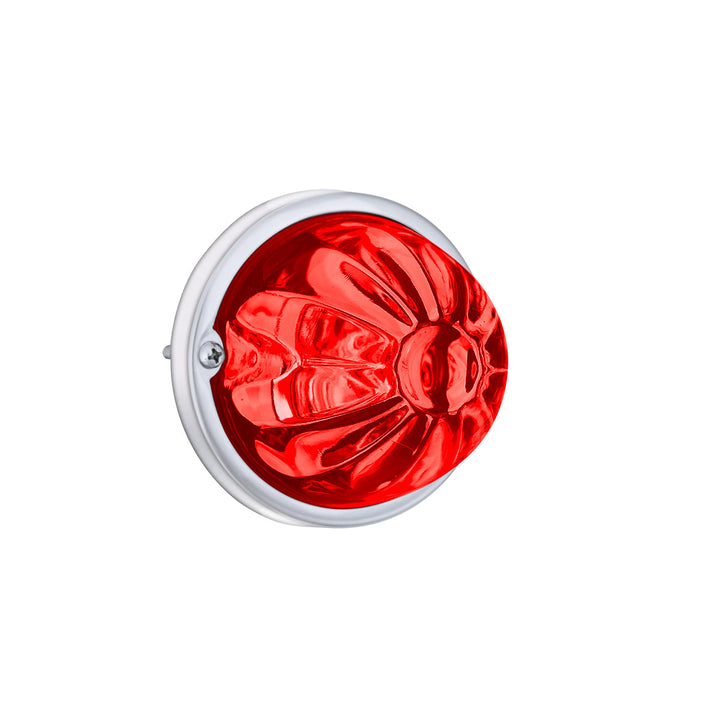 Glass Watermelon Light Kit With 2 LED Light - Red LED/Red Lens