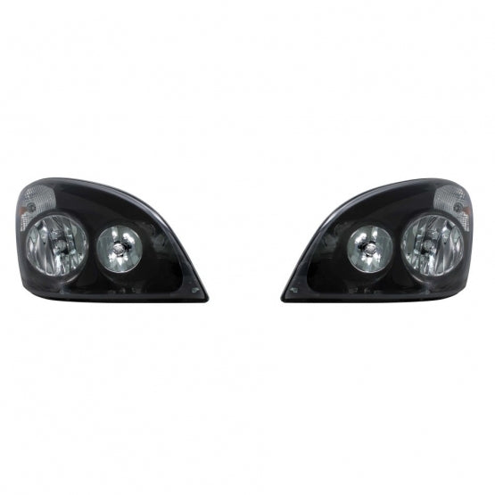 "Blackout" Headlight Set For 2008-2017 Freightliner Cascadia (Pair)