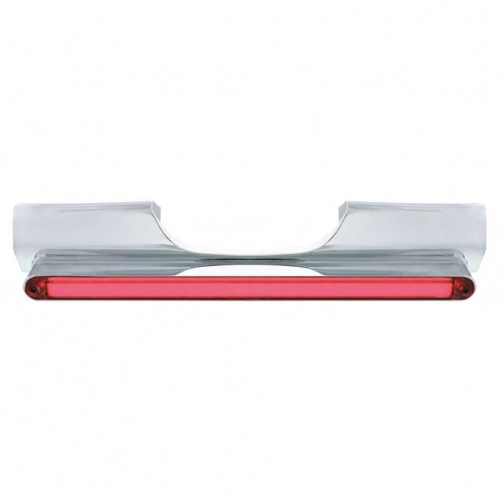 Motorcycle Rear Signal Light Bar With 24 LED 12" GloLight Bar - Red LED/Clear Lens