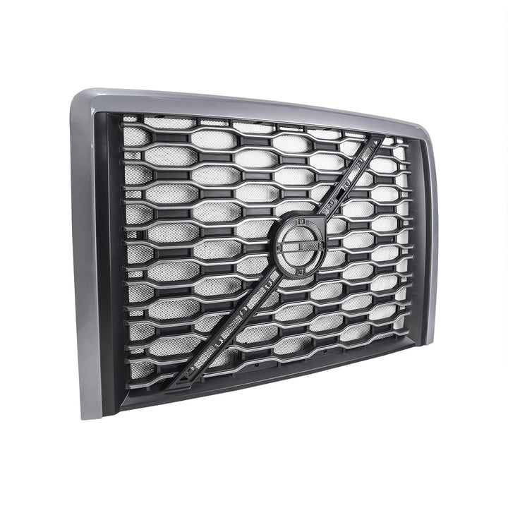 Grille With Bug Screen For 2018-2024 Volvo VNL - Silver