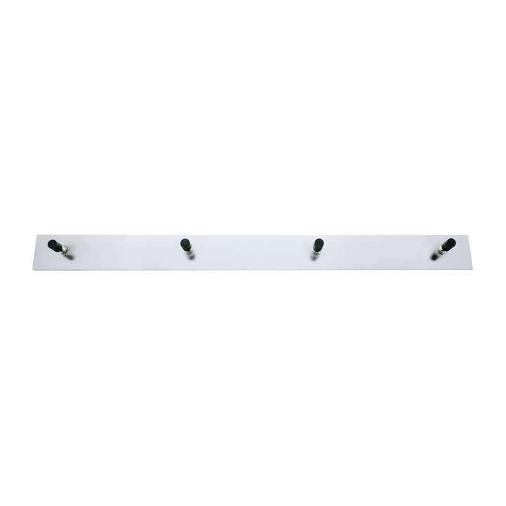 2" x 24" Chrome Top Mud Flap Plate - Welded Stud