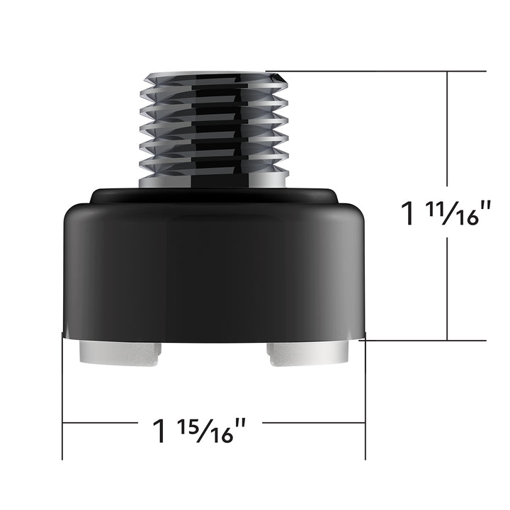 M30 x 3.5 Thread-On Shift Knob Mounting Adapter For Eaton Fuller Style 9/10 Shifter - Matte Black