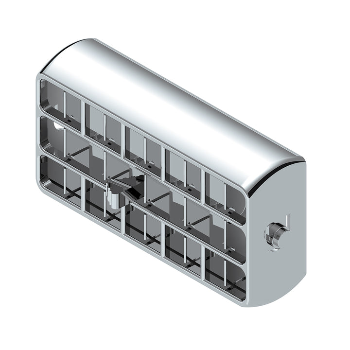 Chrome Plastic A/C Vent For 2001-05 Peterbilt - Center