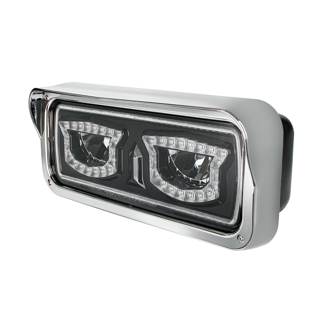 High Power Blackout LED Headlight With Turn Signal And Position Light - Passenger