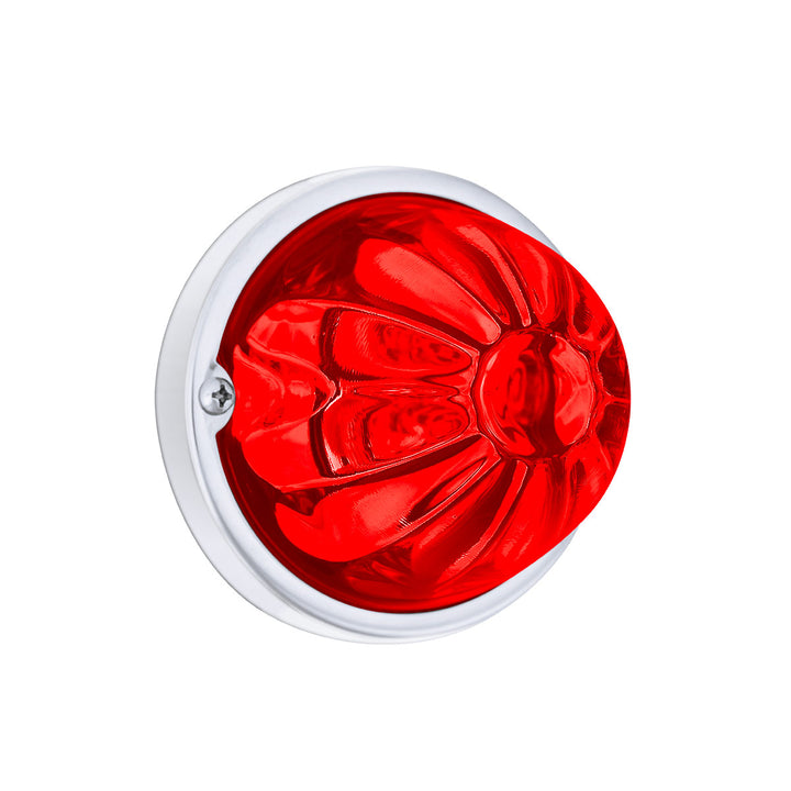 Glass Watermelon Light Kit With 4 LED Light - Red LED/Red Lens