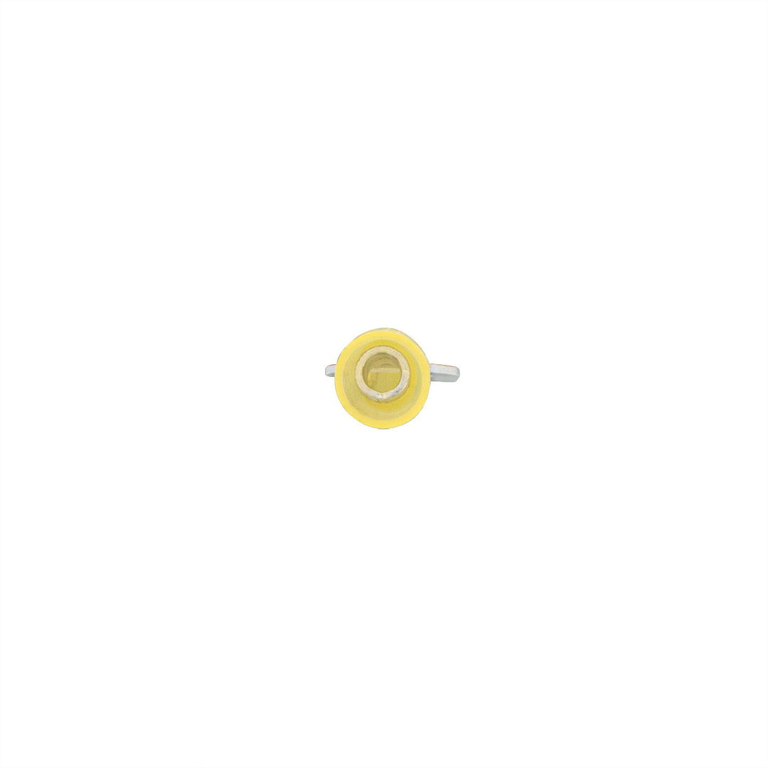 12-10 AWG 5/16" Stud CS Heat Shrink Ring Terminal - Yellow (4-Pack)